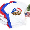 Patriotic Lips Independence Day T-Shirt