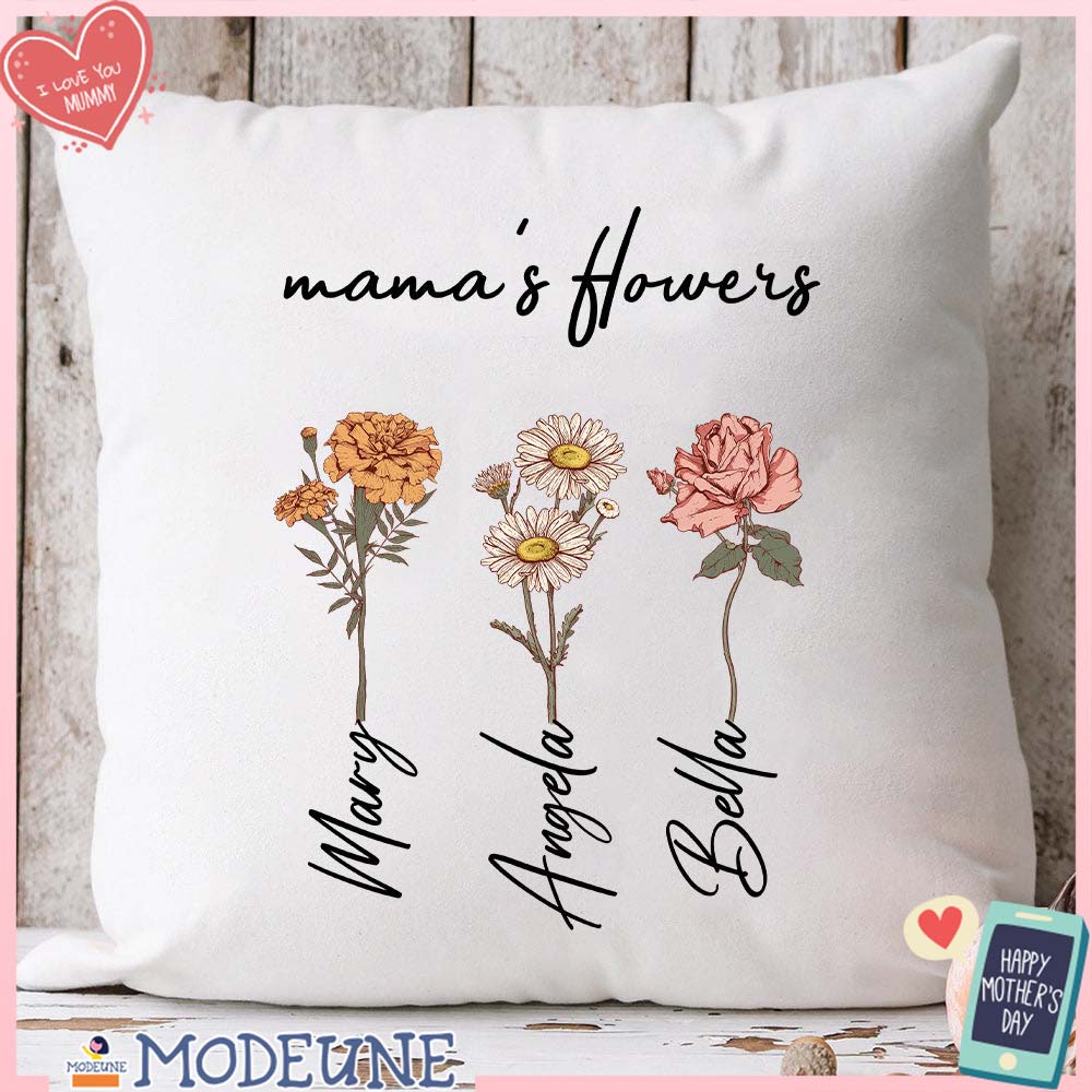 Mama's Garden is Her Children Custom Pillow Cushion