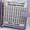 🔥Individueller Name 100 Envelope Challenge Lederbinder – einfache und unterhaltsame Möglichkeit, 5.050 $ zu sparen🔥 