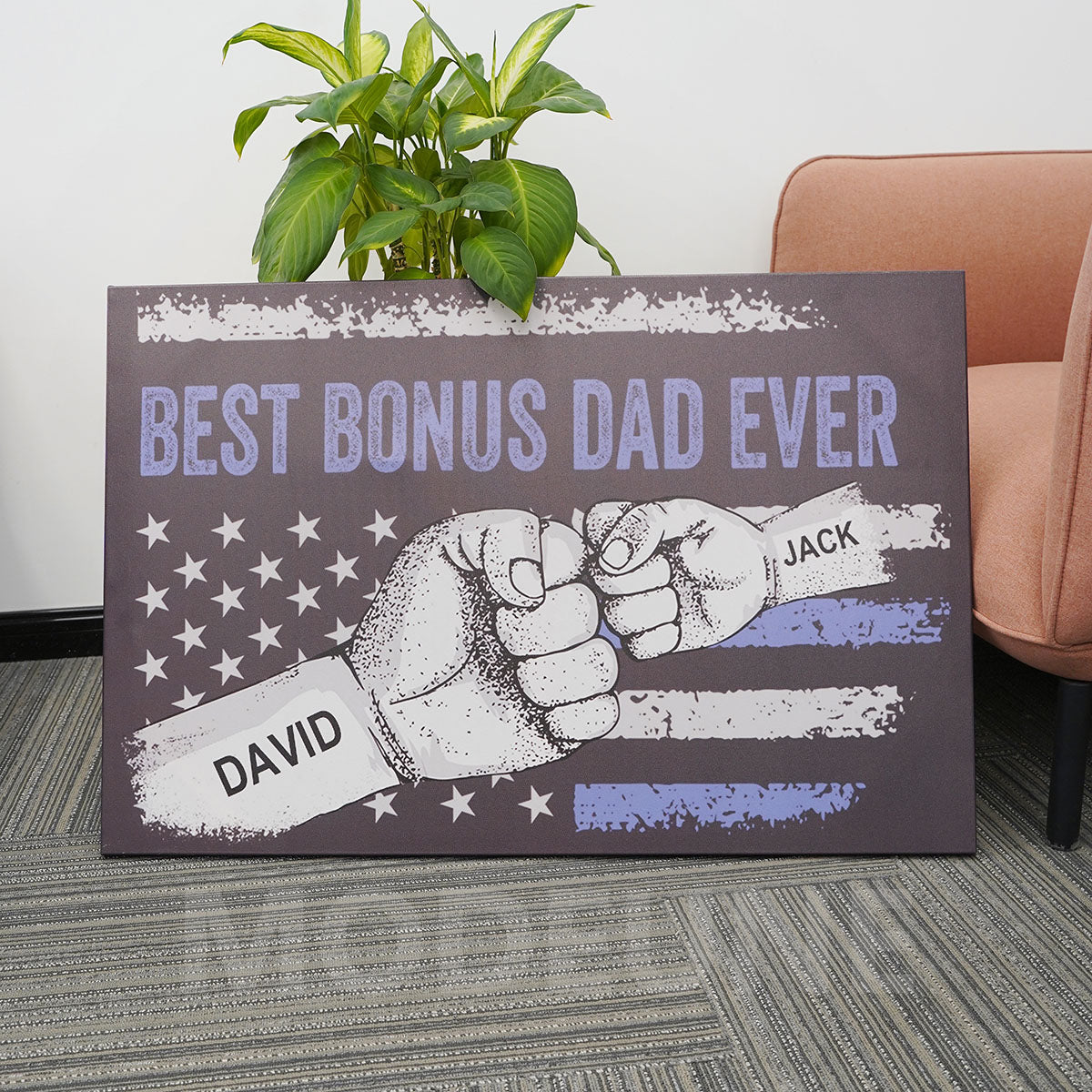 Bester Papa aller Zeiten Premium-Leinwandfamilie
