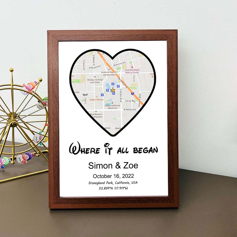 Wo alles begann – personalisierte Leinwand