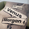 Benutzerdefinierte Vintage-Straßenschild für Paare Decke
