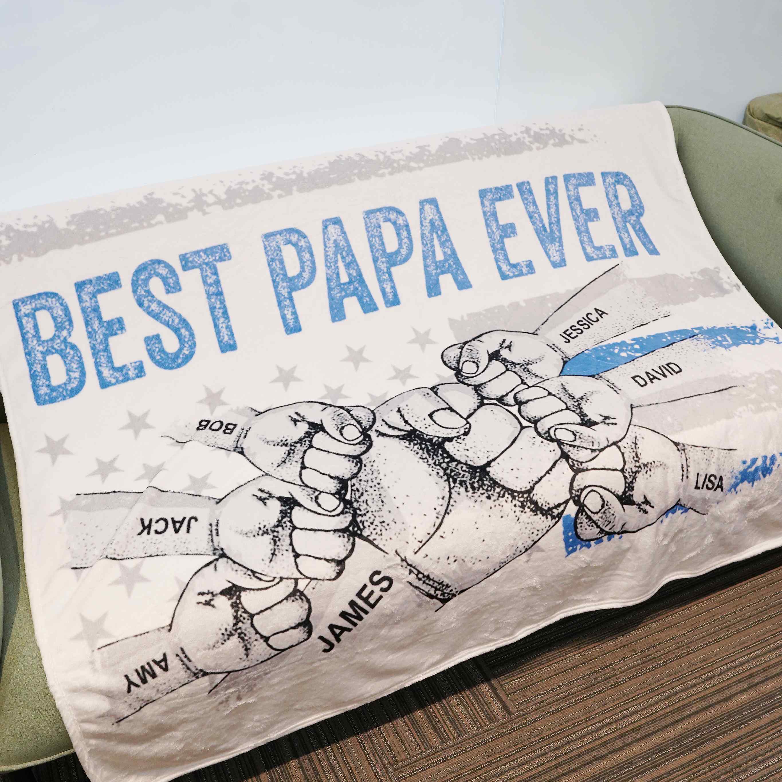 👨BEST DAD EVER Customized Blanket