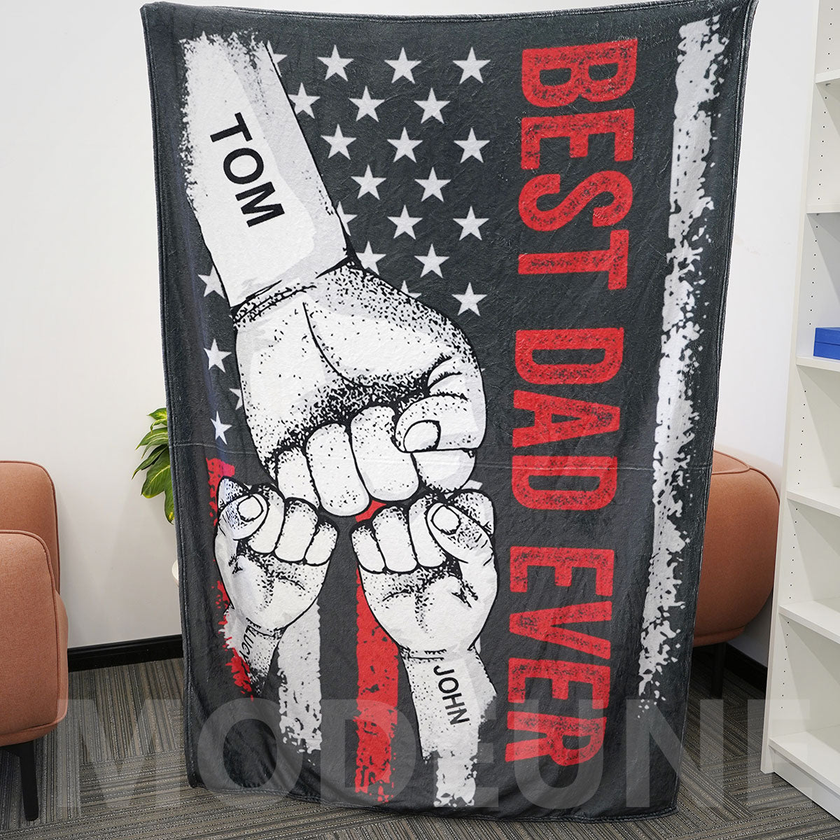 👨BEST DAD EVER Customized Blanket