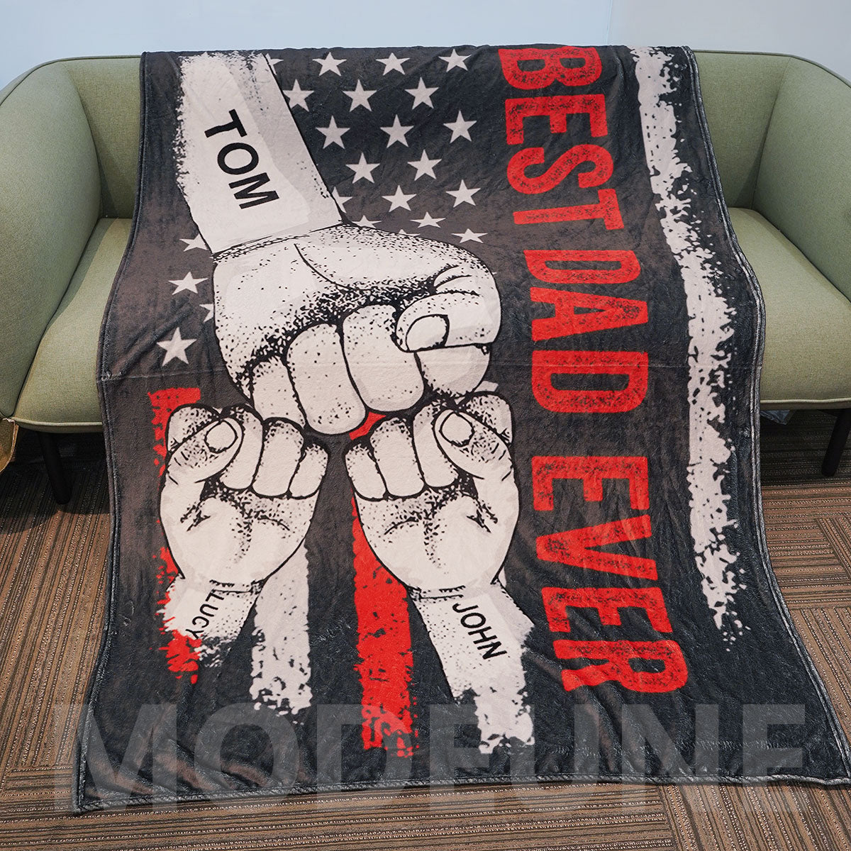 👨BEST DAD EVER Customized Blanket