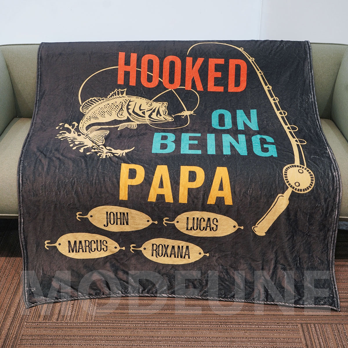 🏅HOOKED ON BEING Customized Blanket
