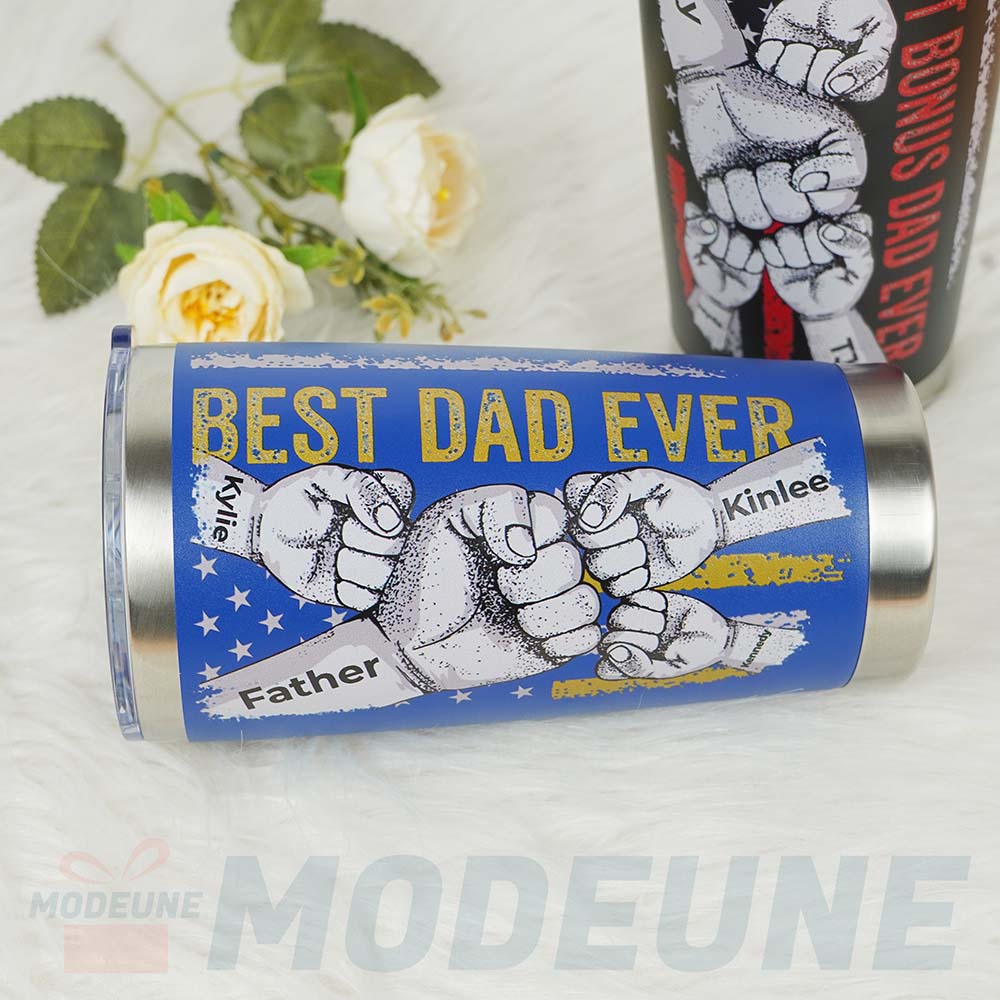 BEST DAD EVER Custom Stainless Steel Tumbler