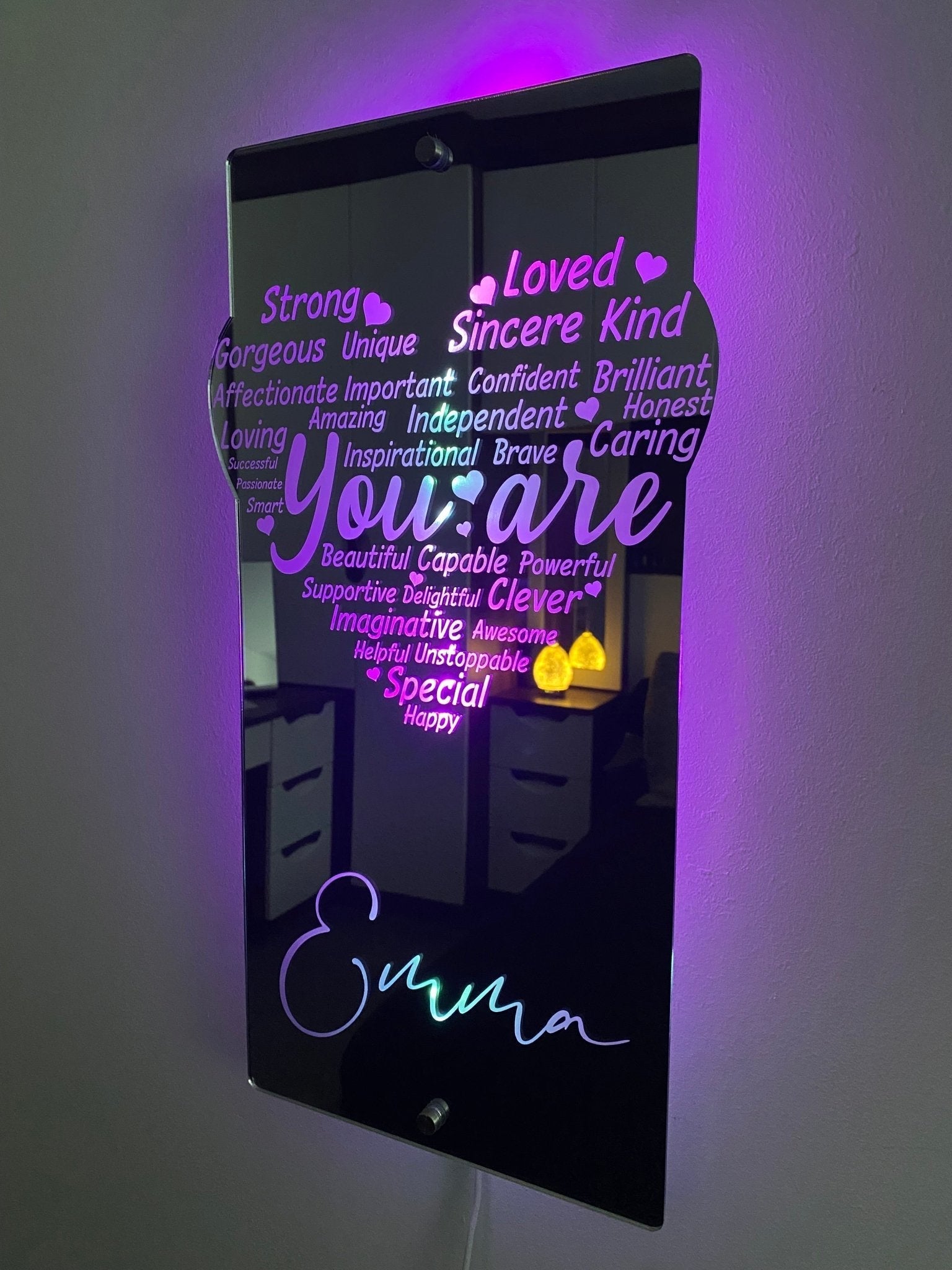 Affirmations Mirror - You Are Heart Mirror