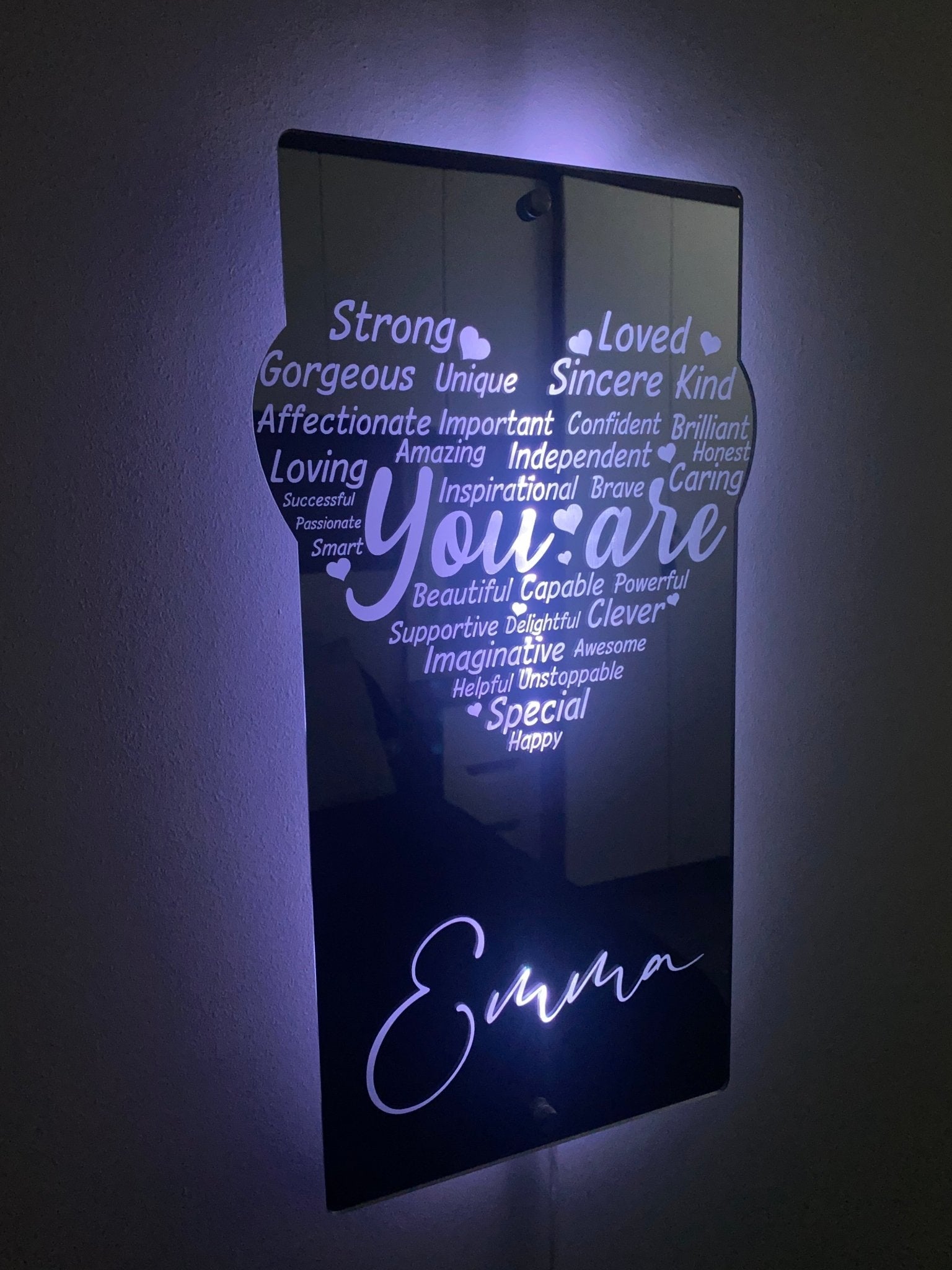 Affirmations Mirror - You Are Heart Mirror
