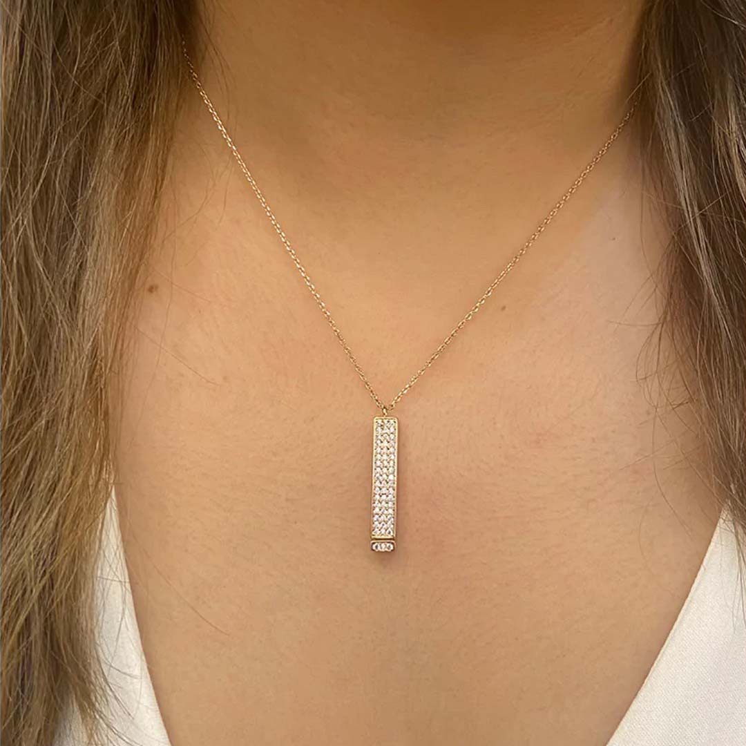 Custom Message Bar Necklace