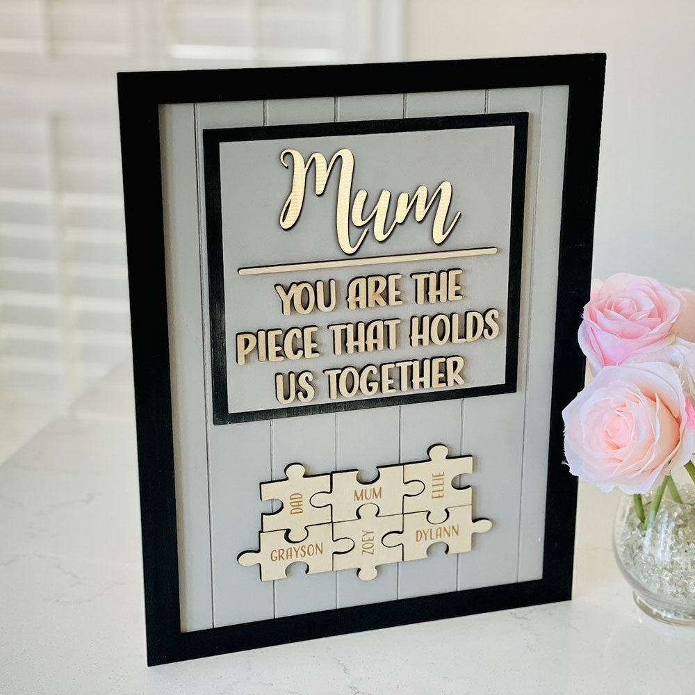 Personalised Mum1-16 Puzzle Pieces Name Sign🎁