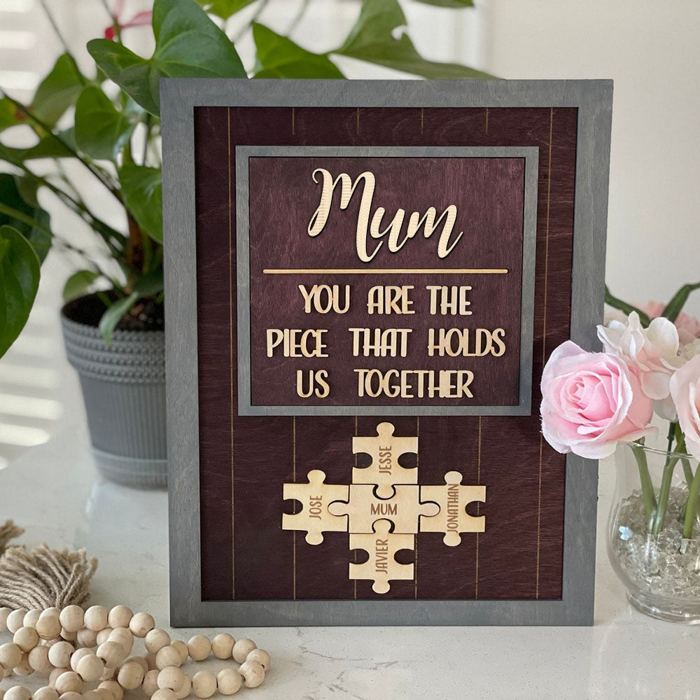 Personalised Mum1-20 Puzzle Pieces Name Sign🎁