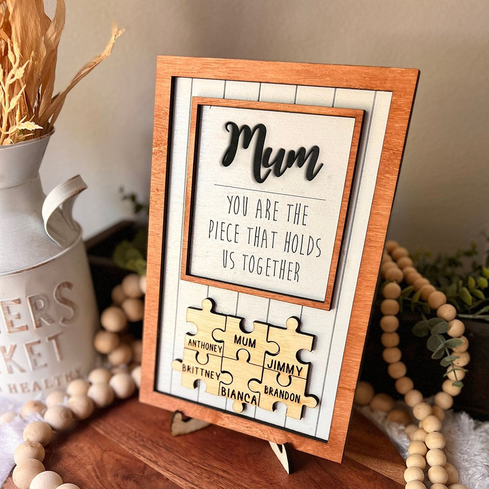 Personalised Mum1-20 Puzzle Pieces Name Sign🎁