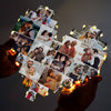 Custom Heart Shape Photo Collage Lamp with Photos