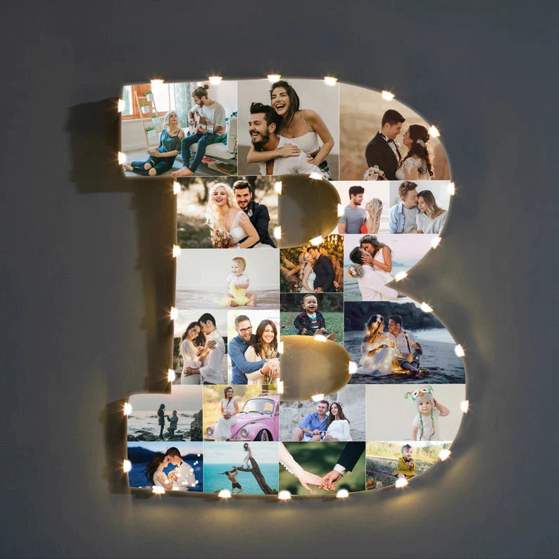 🎁Personalized Letter Photo Collage Lamp