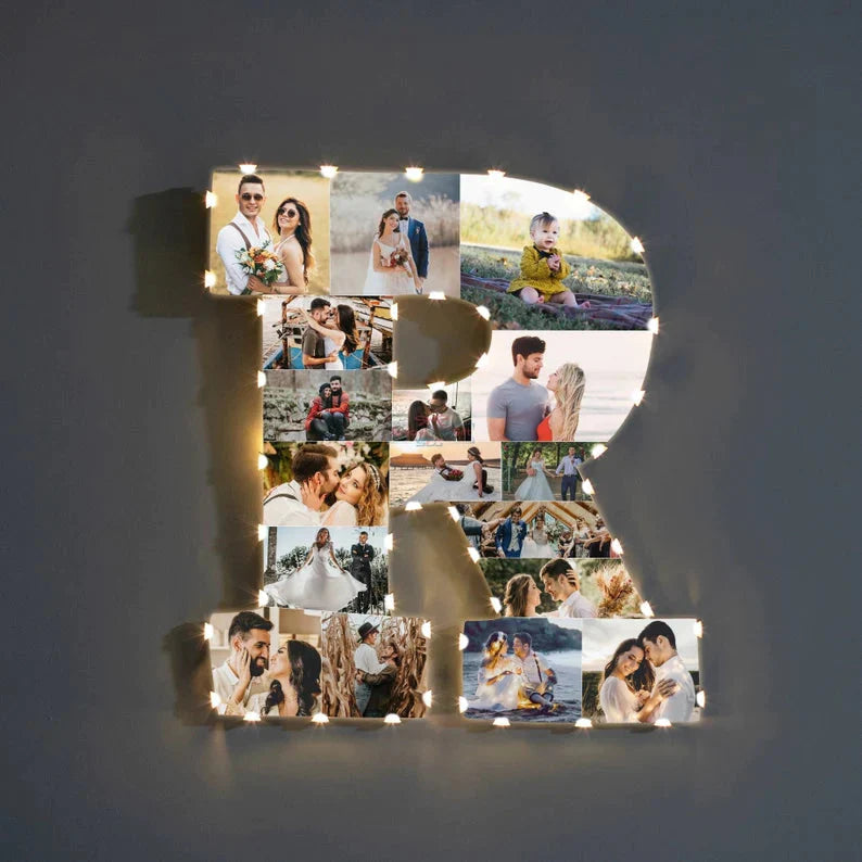 🎁Personalized Letter Photo Collage Lamp