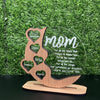 💕Geschenke für Mama, Oma, personalisierte Plakette aus Kirschholz – Acryl – Birkenholz