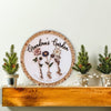 Personalisiertes Geburtsblumenschild aus Holz als Geschenk