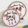 Personalisiertes Geburtsblumenschild aus Holz als Geschenk